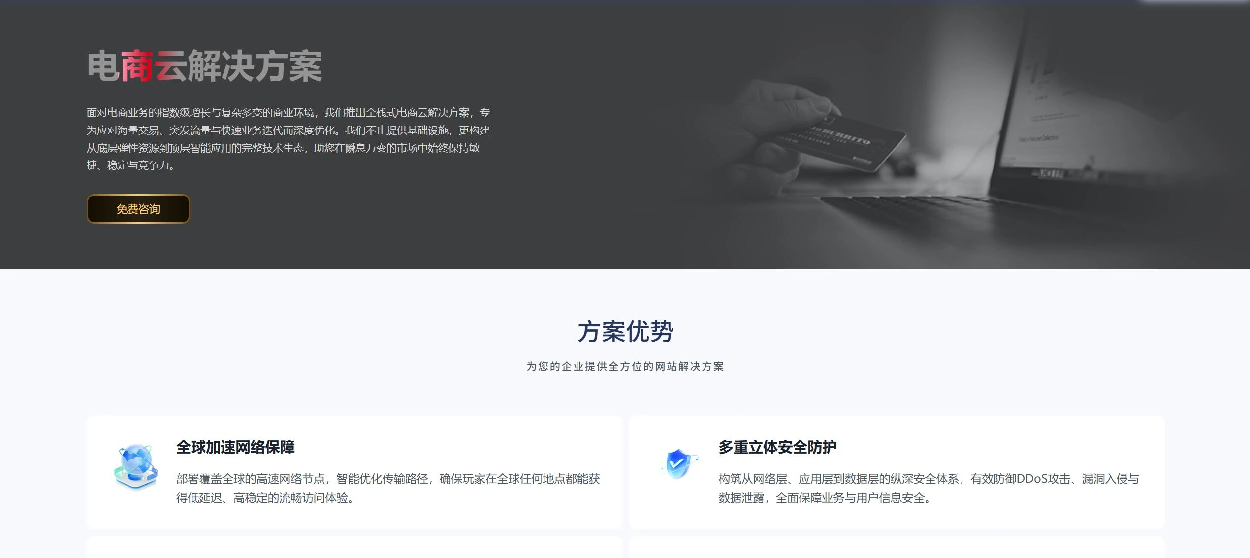 电商云解决方案示意图